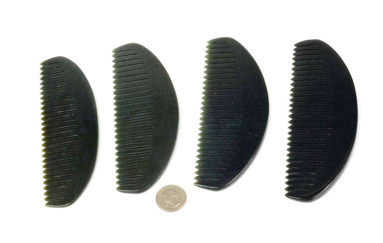 large nephrite jade combs indoor lighting group photo