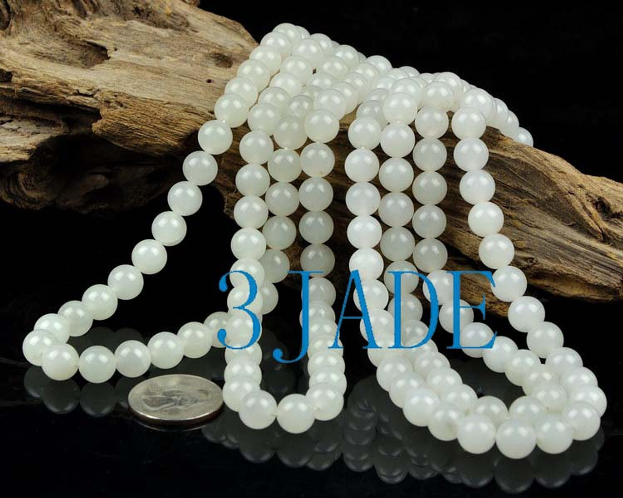 White beads necklace