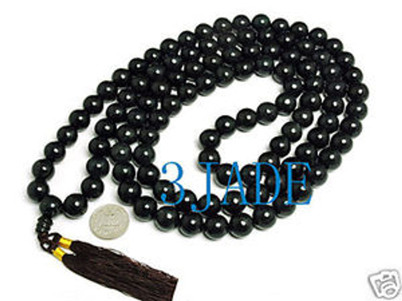black prayer beads
