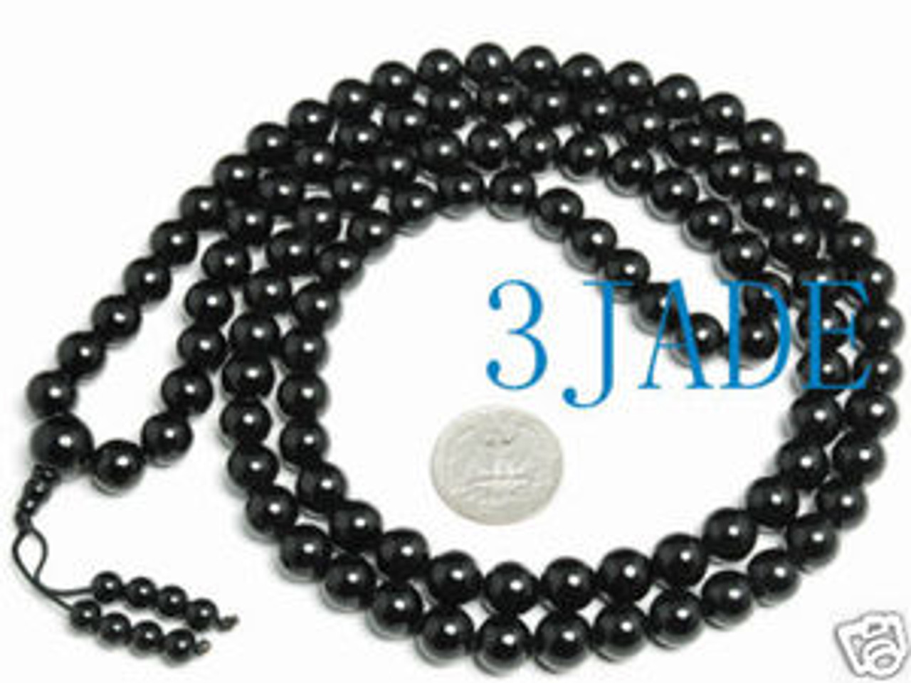 black prayer beads