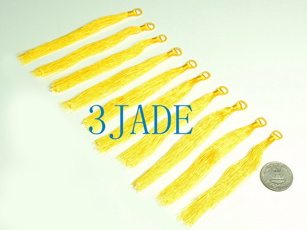 Yellow Prayer Beads Mala Tassel