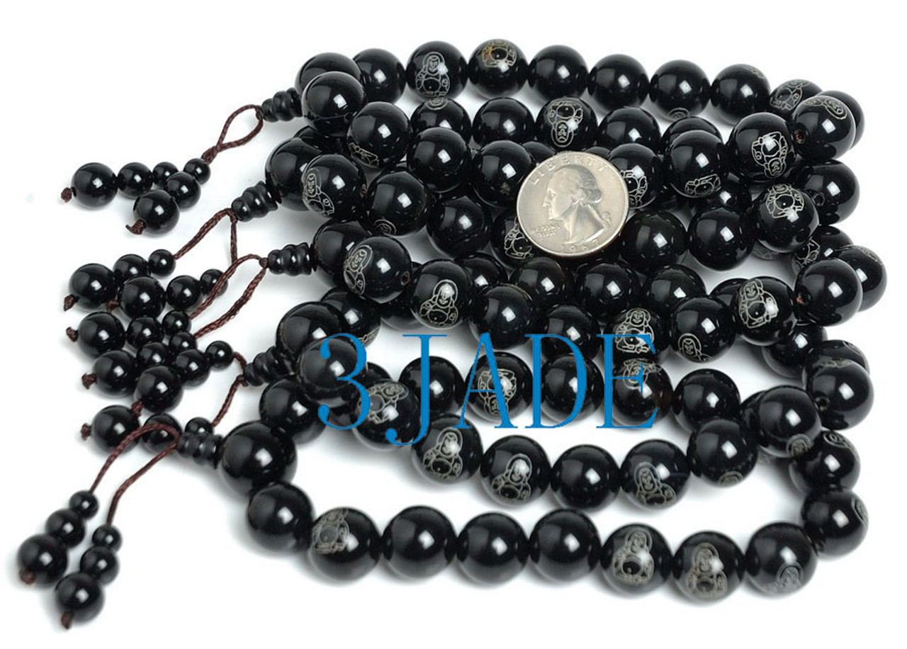 black prayer beads