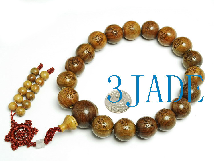 19mm Sandalwood Prayer Beads