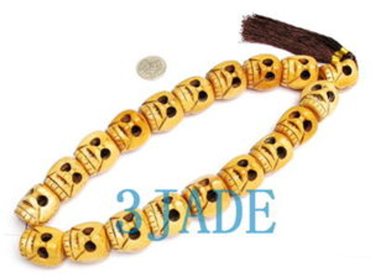 Tibetan Carved Bone Skull Mantra Meditation Buddhist Prayer Beads Wrist  Mala -E011072 - 3JADE wholesale of jade carvings, jewelry, collectables,  prayer beads