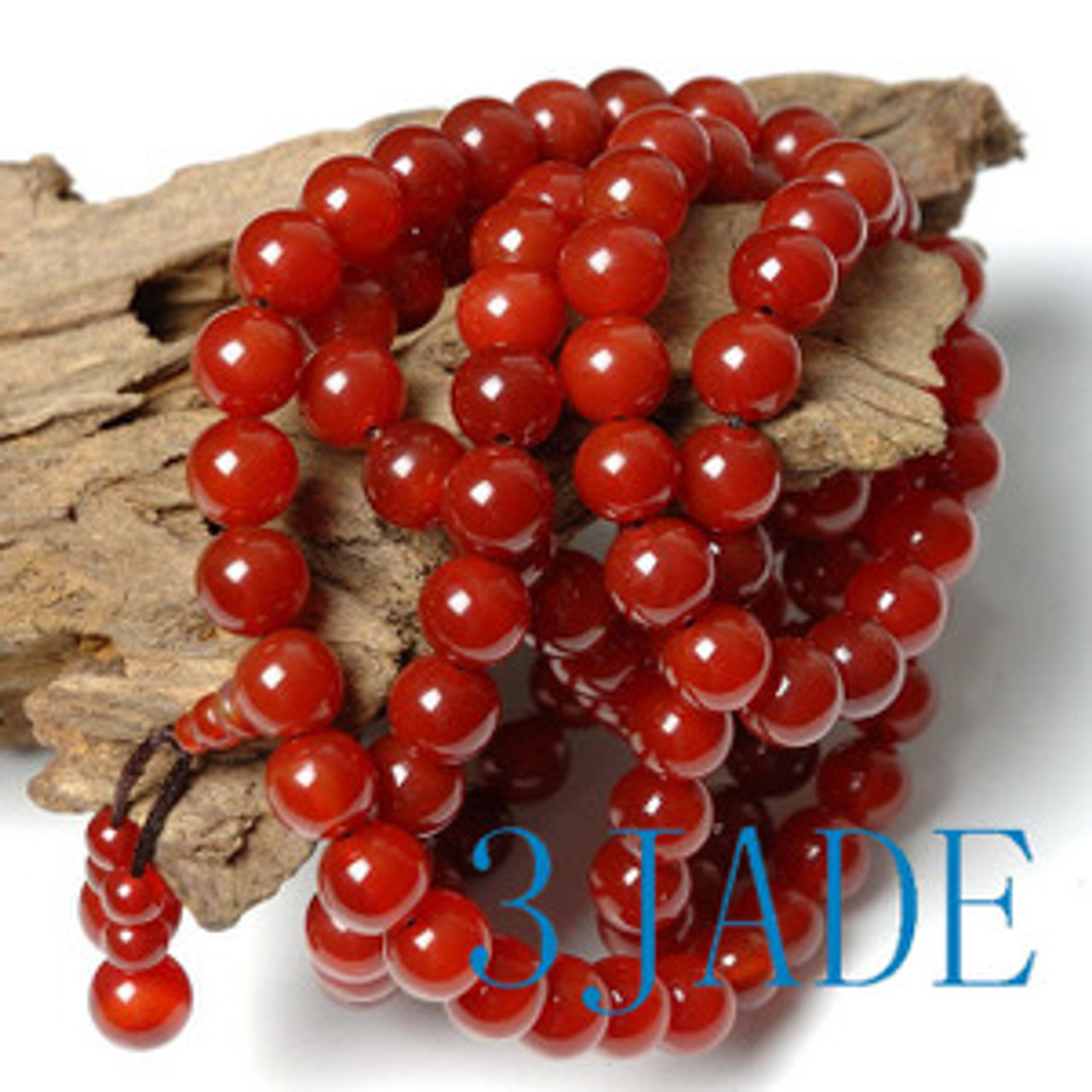 ARIES Zodiac Mala Beads, 108 Bead Carnelian Mala for March April Birthday  Gift