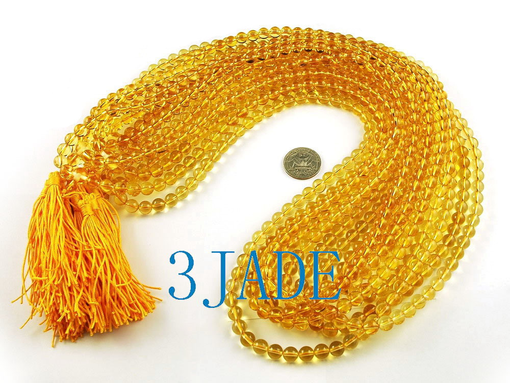 Citrine Prayer Beads Mala