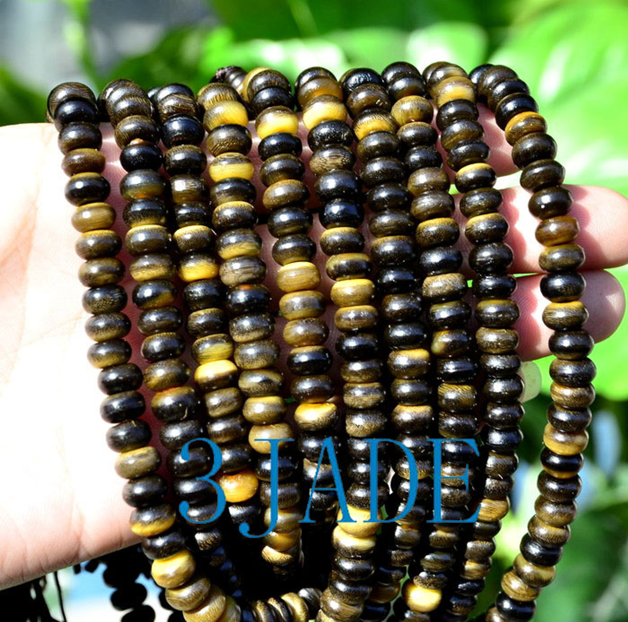 21" Bovine Horn 108 Prayer Beads Meditation Mantra Buddhist Mala