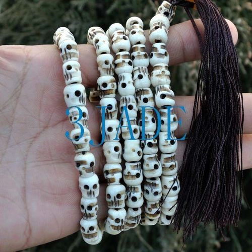 Skull prayer beads
