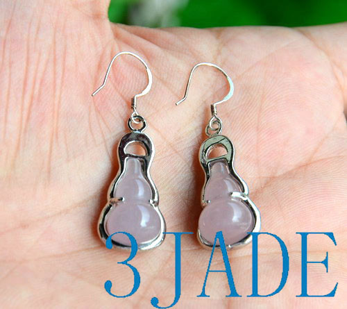 Sterling Silver Lavender Quartz Earrings-F004035