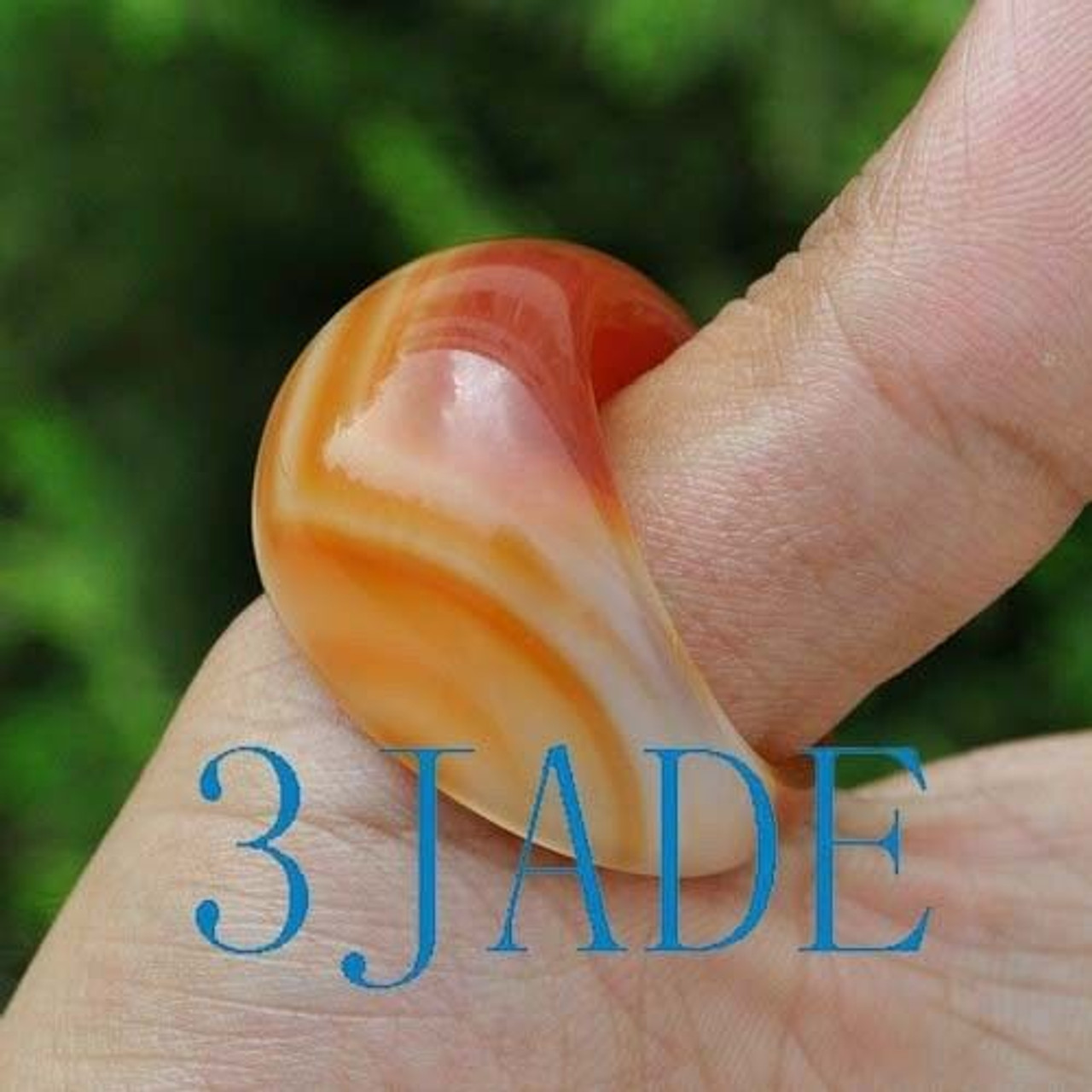 22.4mm Red Carnelian / Agate Ring  US size 13 F001024