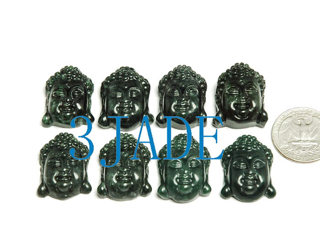 Natural Serpentine / Black Jade Buddha Amulet Pendant Talisman -G008019A