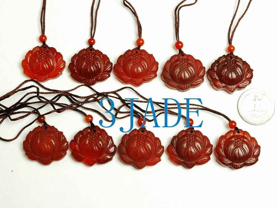 carnelian lotus flower