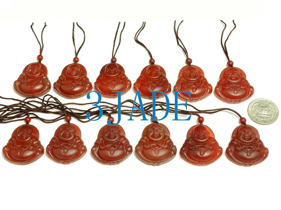 carnelian buddha pendant