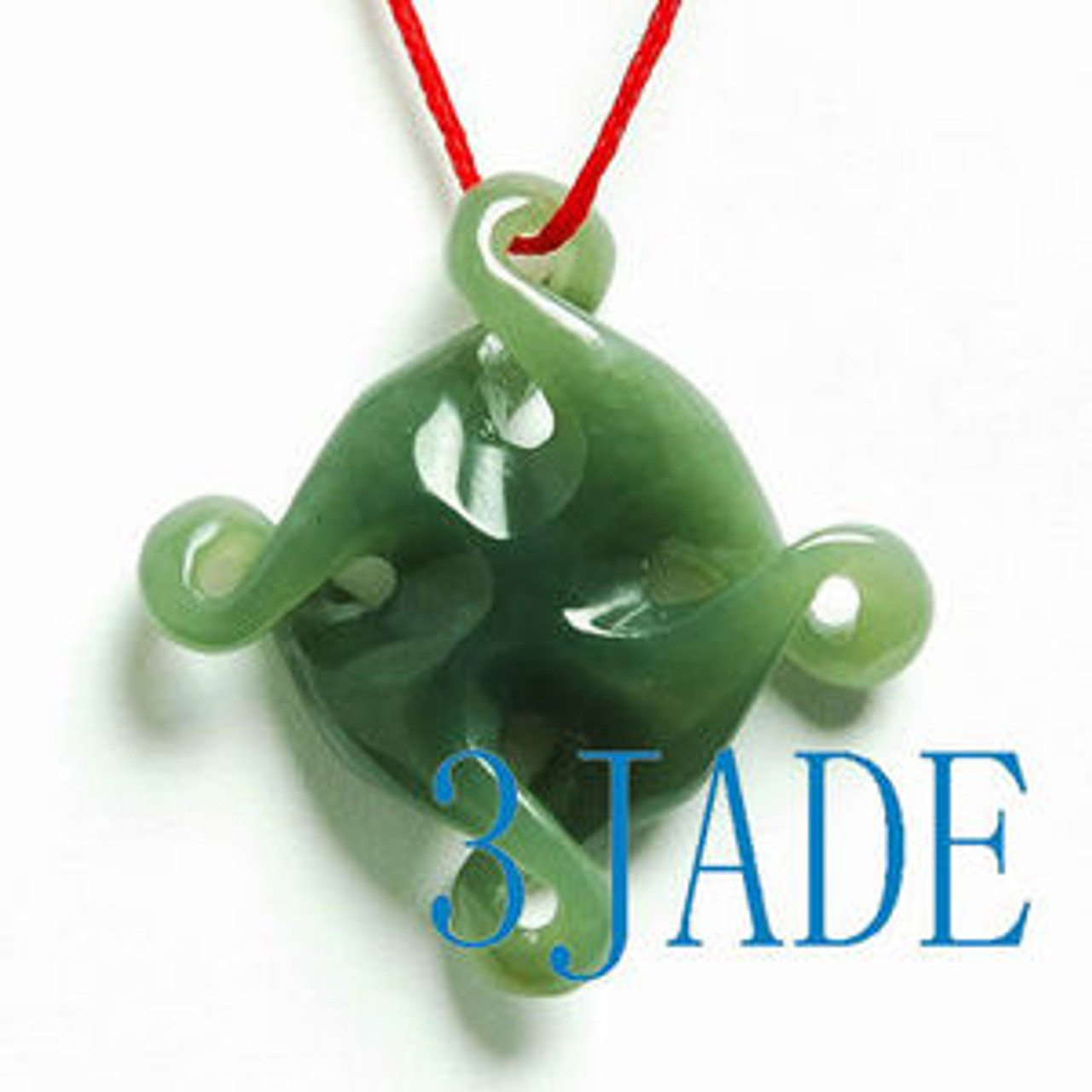 Nephrite Jade New Zealand Maori Koru Twist Pendant