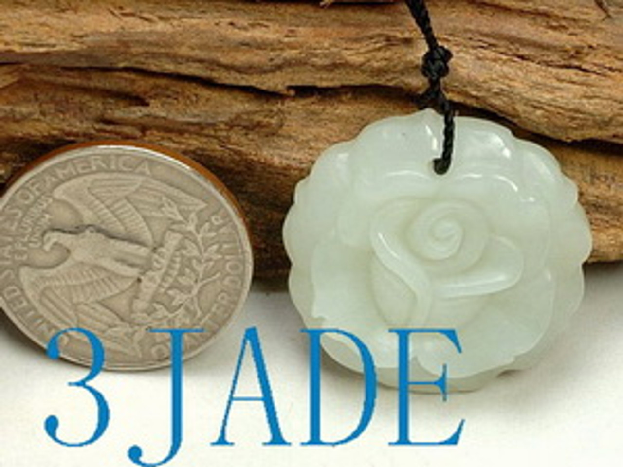 Jade Flower Pendant