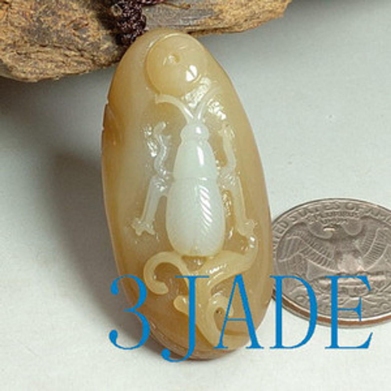 Jade Insect Pendant
