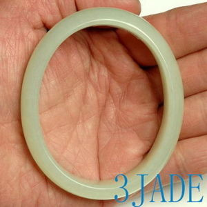 Natural Hetian Nephrite Jade Oval Bangle Bracelet Market Price $1000