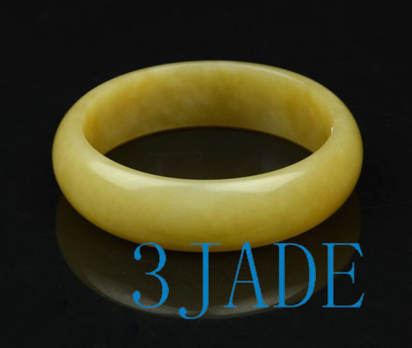 56mm Natural Hetian Nephrite Sugar Brown Jade Bangle Bracelet w