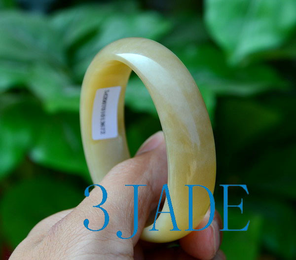 56mm Natural Hetian Nephrite Sugar Brown Jade Bangle Bracelet w