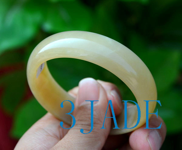 56mm Natural Hetian Nephrite Sugar Brown Jade Bangle Bracelet w