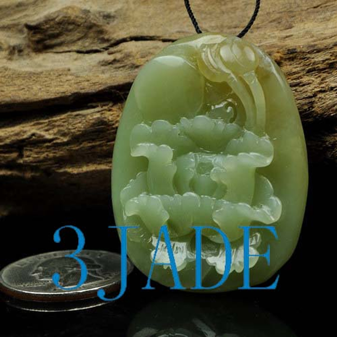 Jade Flower Pendant