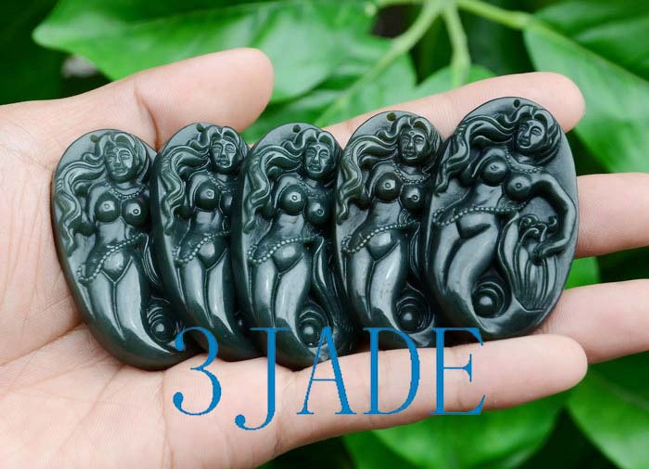 jade mermaid necklace