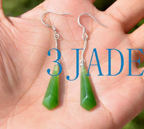 nephrite jade earrings