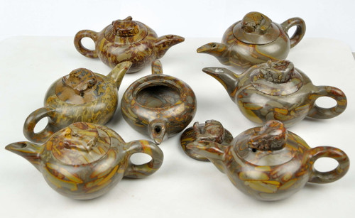 natural stone tea pot