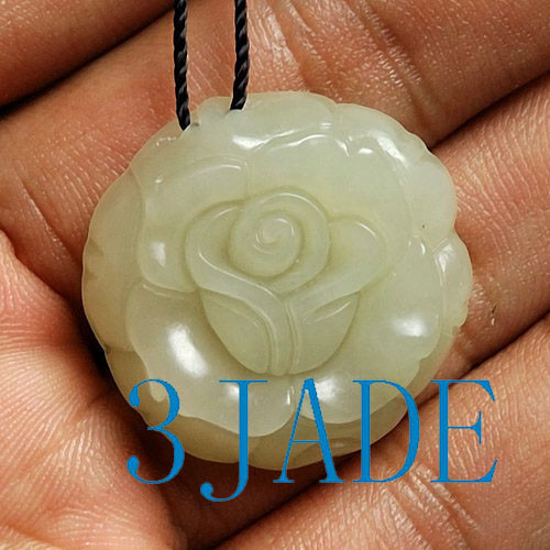 nephrite jade rose flower