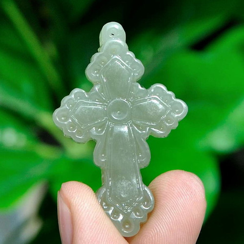 Jade Cross Pendant