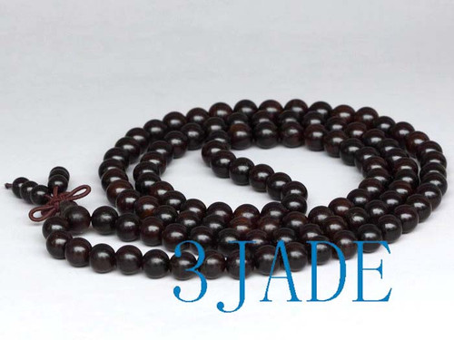 Tibetan Natural Rudraksha Bodhi Seed Mantra Meditation Prayer Beads Mala-  E020007 - 3JADE wholesale of jade carvings, jewelry, collectables, prayer  beads