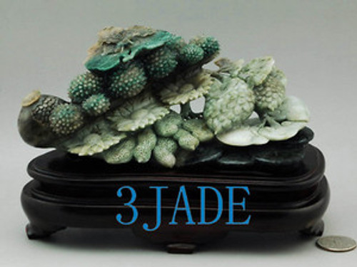 Natural Dushan Jade Carving/Sculpture/Statue: Harvest