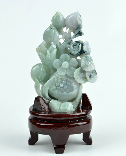 jadeite fruit flower statue