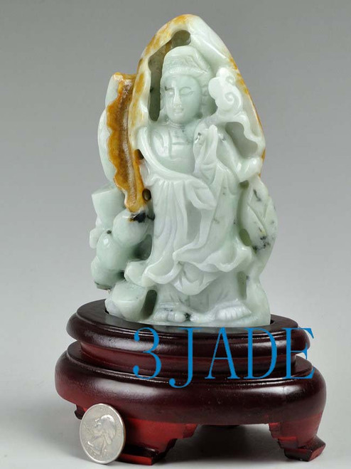 jade Kwan Yin sculpture