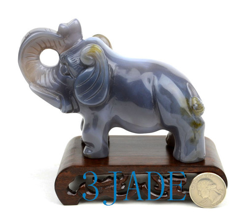 agate elephant statue
