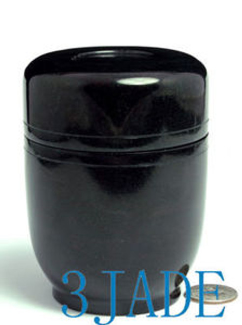 Natural Black Green Jade Tea Canister / Container