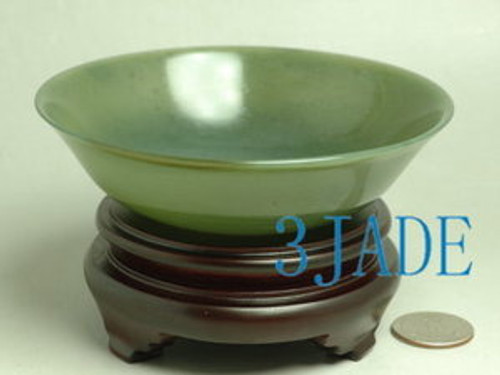 4 1/2 inches nephrite jade bowl