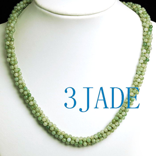 A grade jadeite jade beads necklace