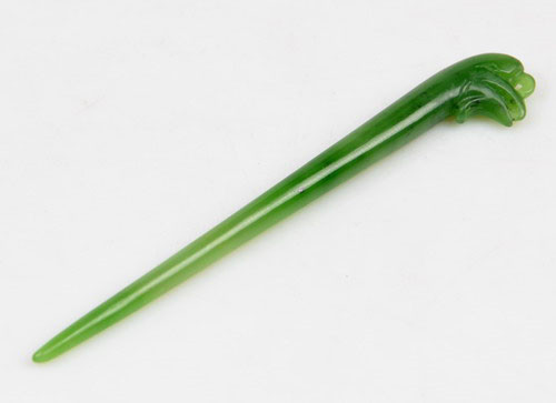 Green Jade Hair Stick