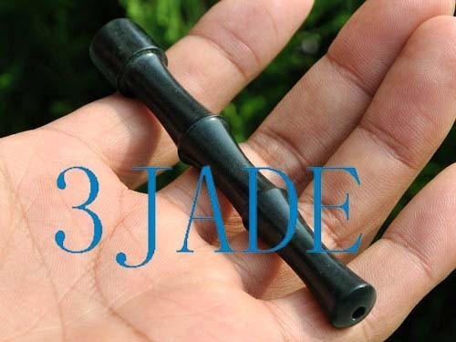 Natural Nephrite Jade Cigarette Holder