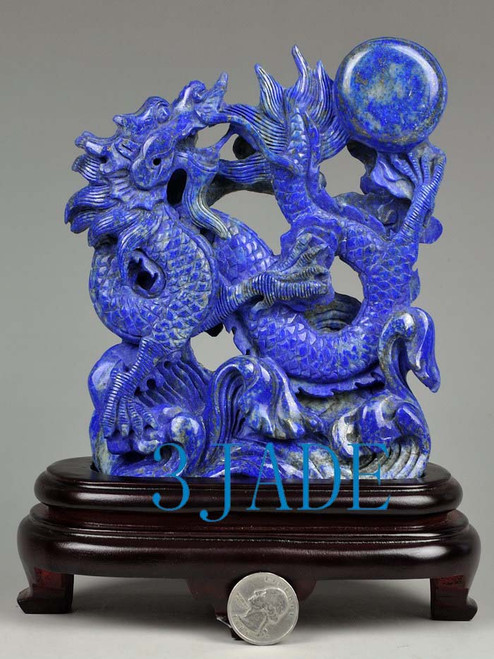 Lapis Lazuli Dragon Statue