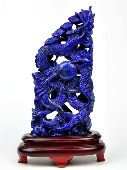 Lapis Lazuli Dragon Statue
