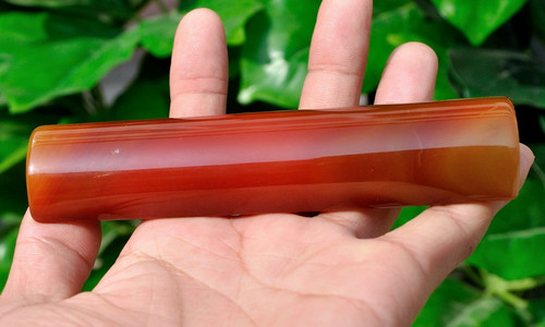 red agate paperweight