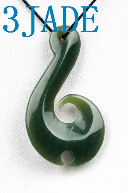 jade koru pendant