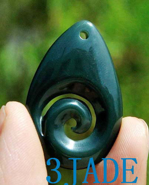 jade koru pendant