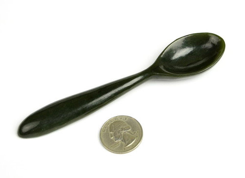 nephrite jade spoon