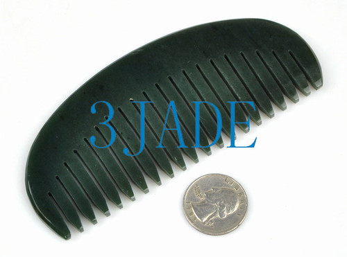 natural black jade comb