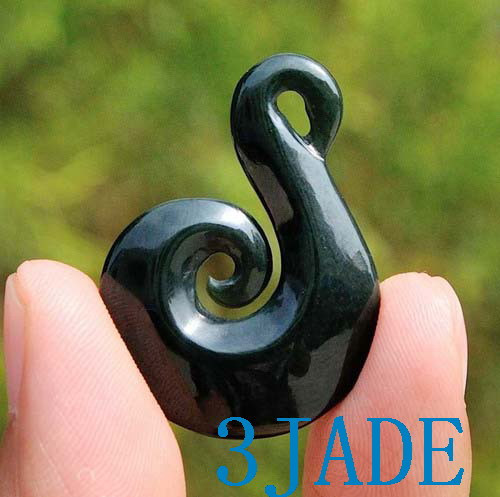 Maori Greenstone Double Twist – Black Pearl Designs