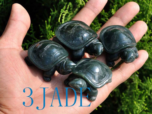 jade turtle figurines