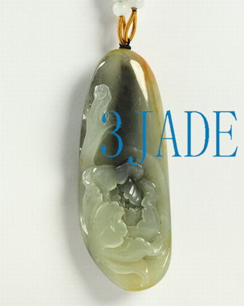 jade flower pendant